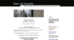 Desktop Screenshot of boernpaahospital.dk