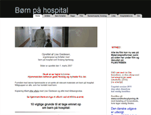 Tablet Screenshot of boernpaahospital.dk